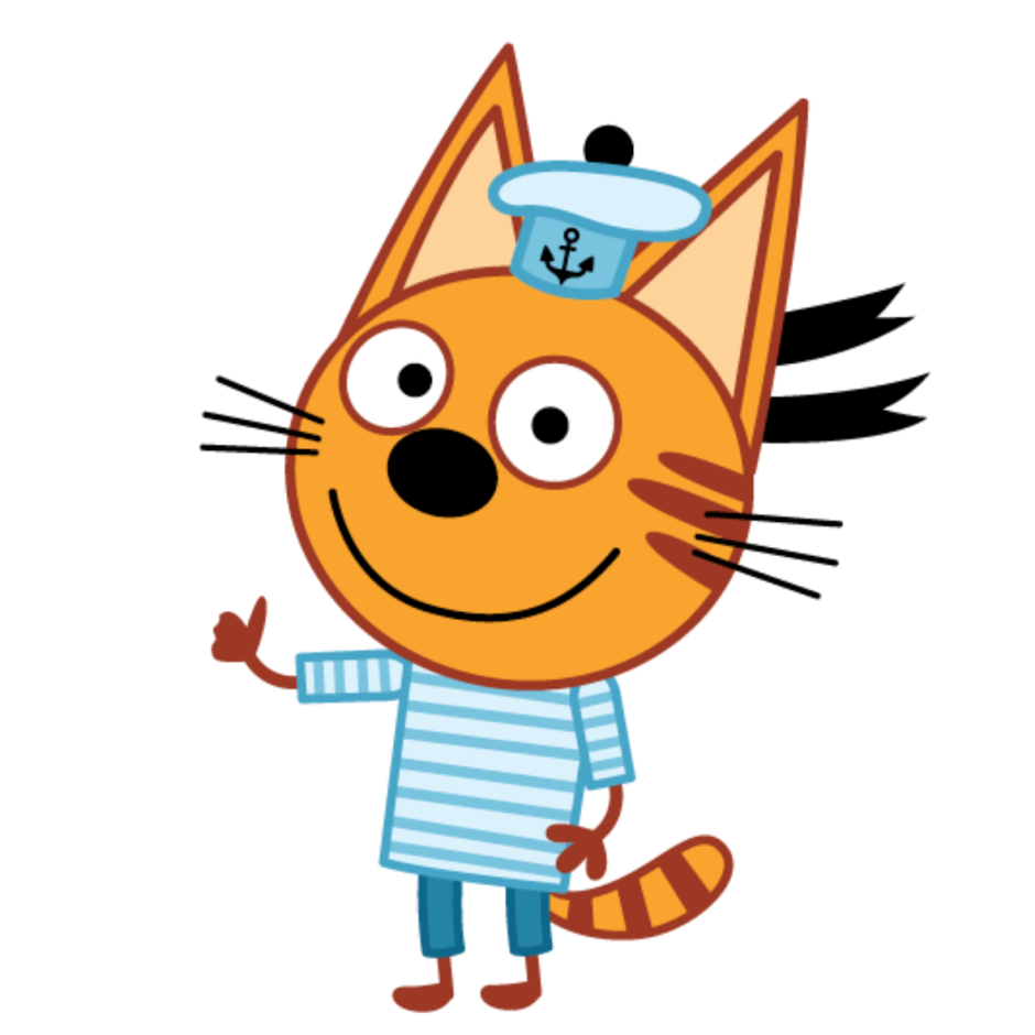 Черный кот в тельняшке