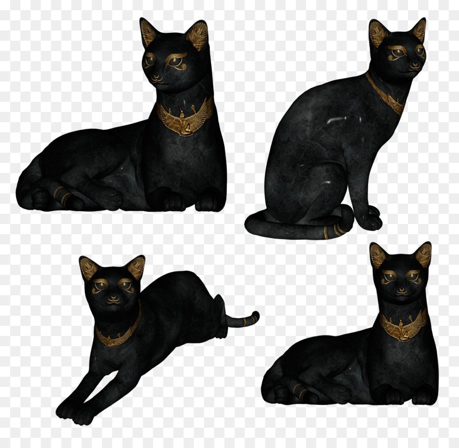 Египетские коты черные