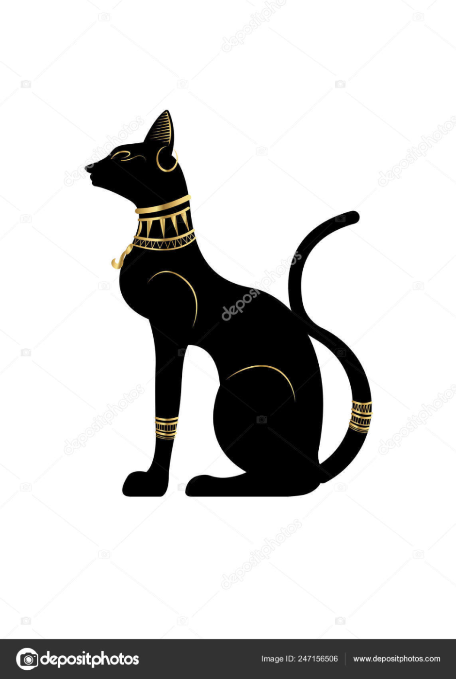 Египет Бастет векторное