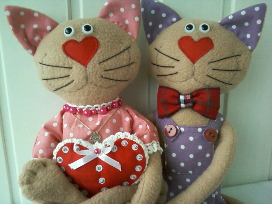 Кот текстильная игрушка