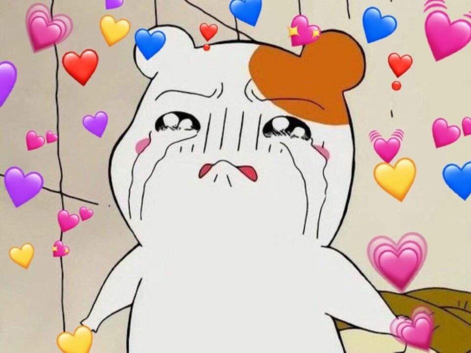 Милые котики с сердечками