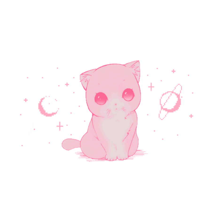 Розовая кошка