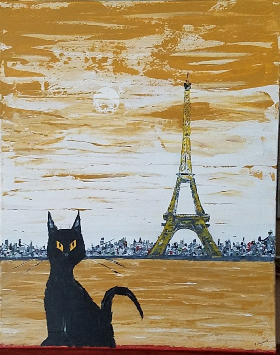Коты в Париже картина