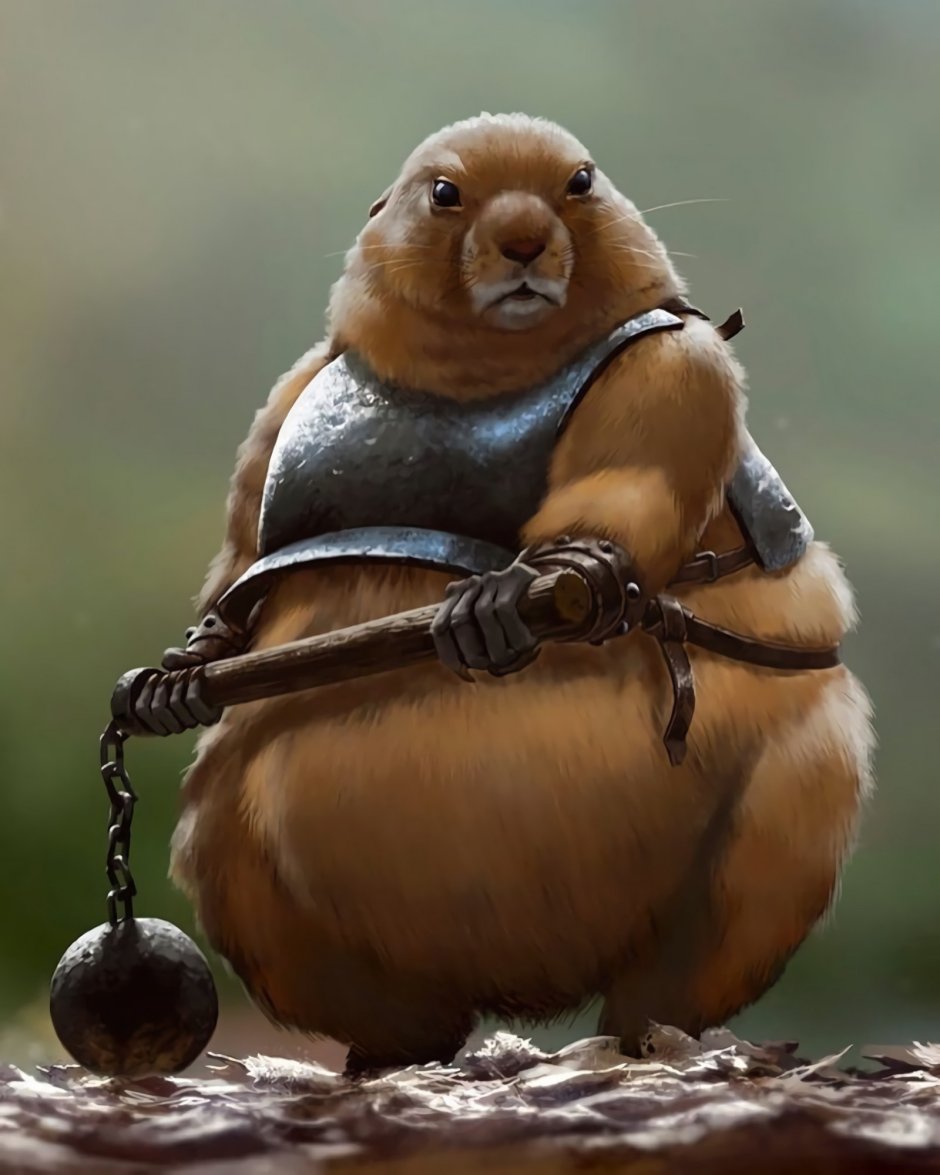 Накаченный хомяк