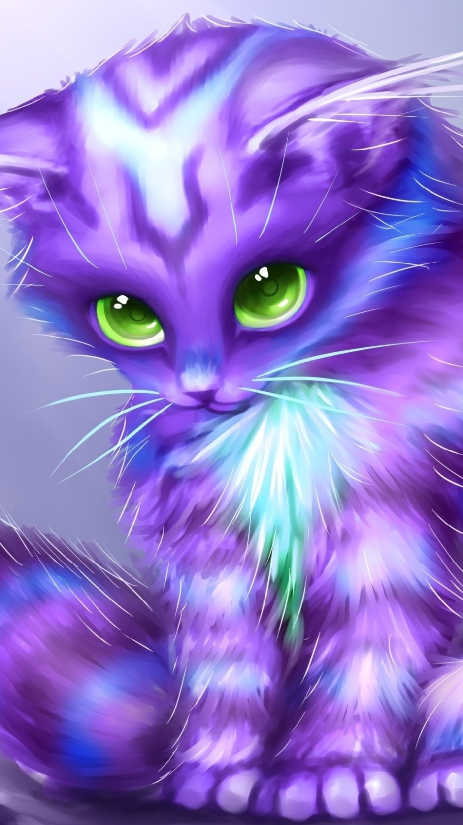 Фиолетовая кошка
