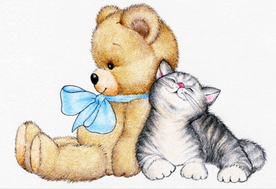 Котенок и Медвежонок