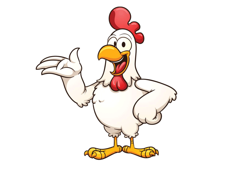 Веселая курица