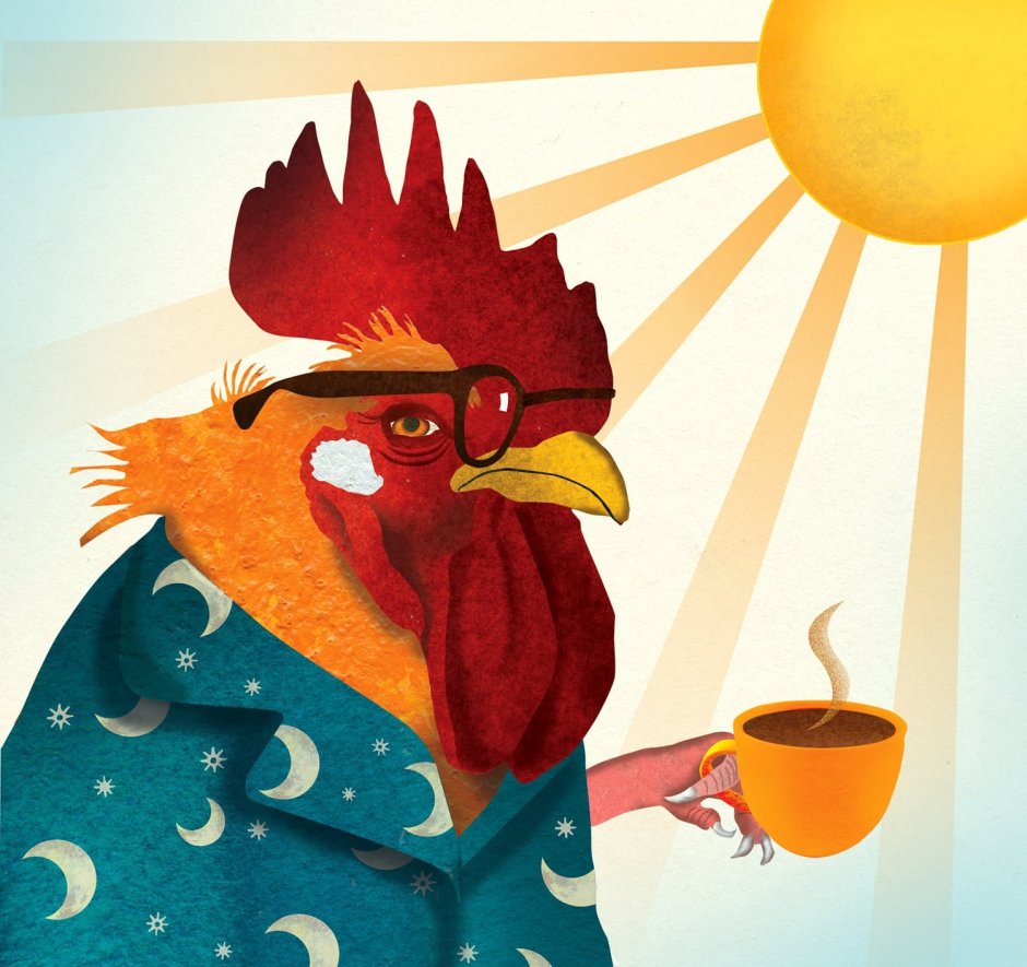 Доброе утро с петухом