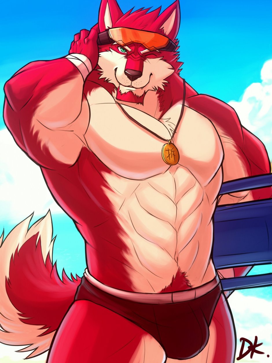 Muscle furry Wolf яой