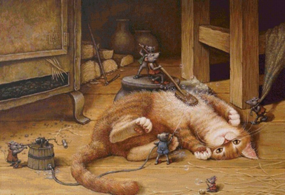 Александр Маскаев картины коты