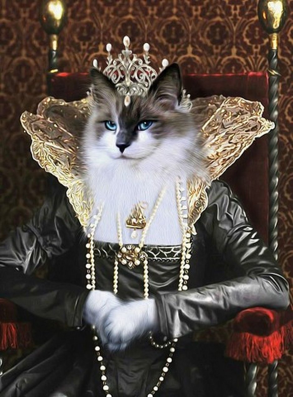 Кот в короне