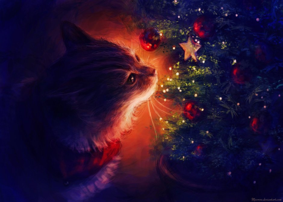 Новогодний кот