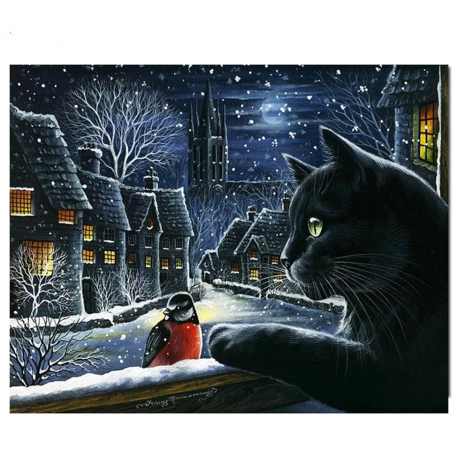 Ирина Гармашова зимние коты
