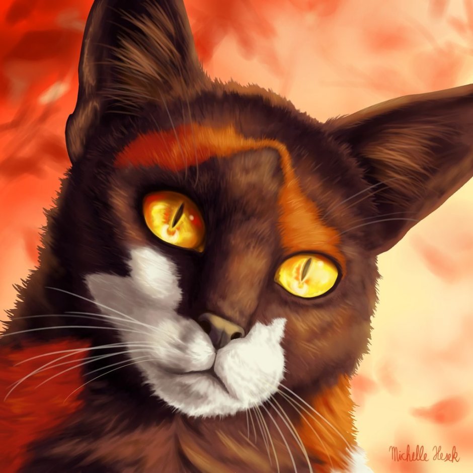 Кот с зелеными глазами