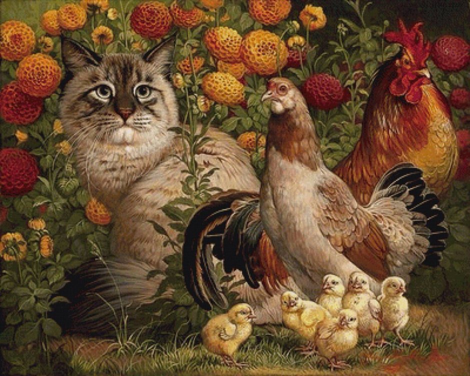 Художница Яна Мовчан кошки