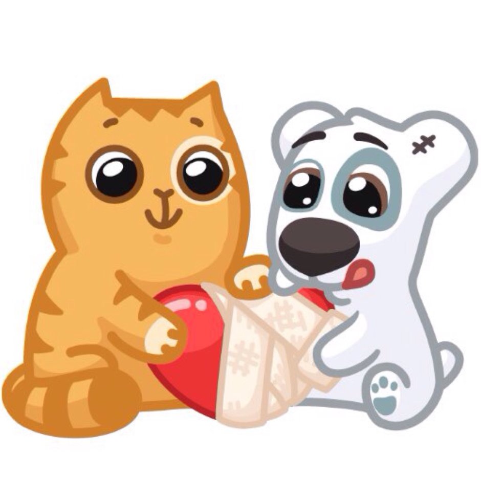 Кошечка с сердечком