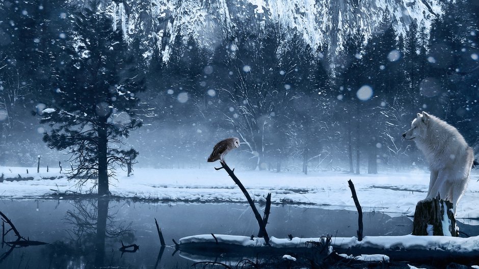 Снег арт