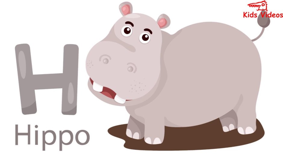 Бегемот рисунок