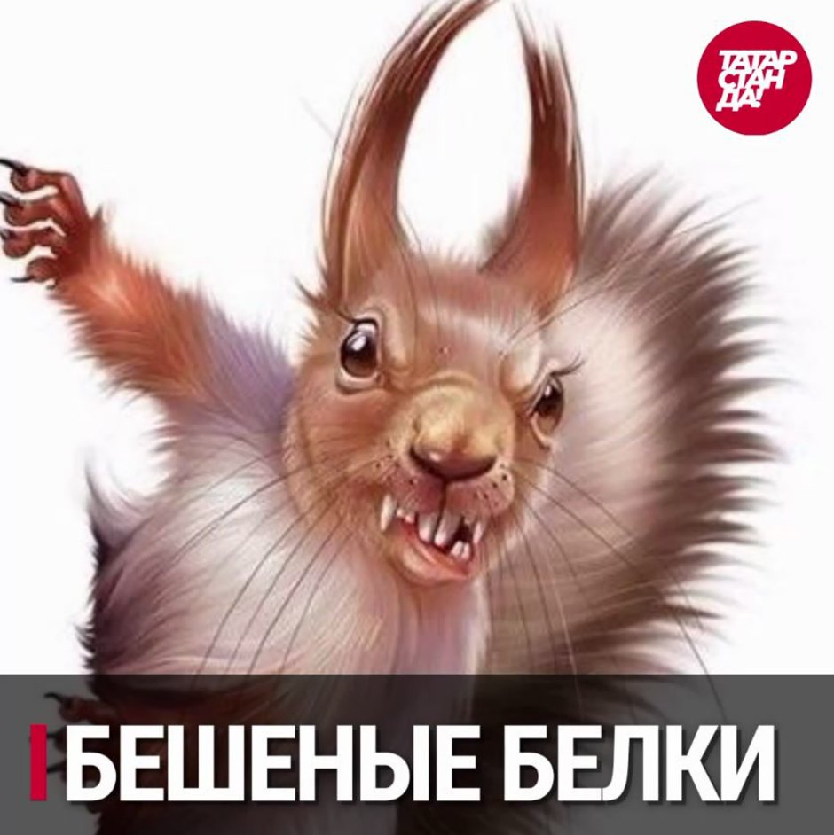 Белка мультяшная злая