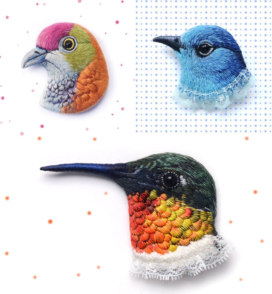 Клюв птицы для брошки