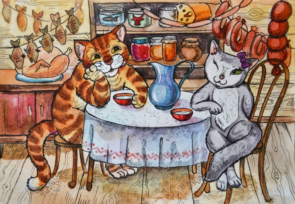 Чаепитие с котом