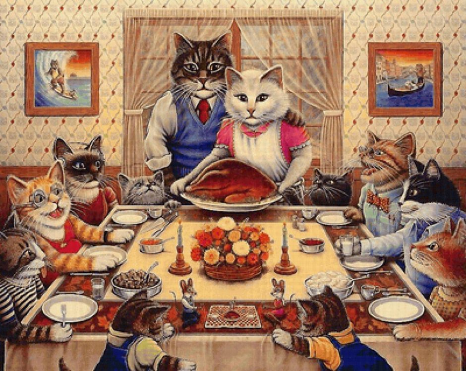 Кошачья семейка