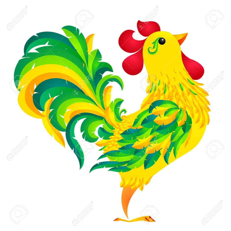 Красивый петух