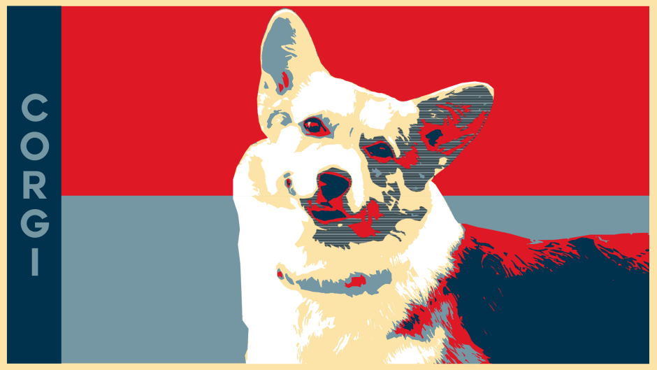 Корги арт