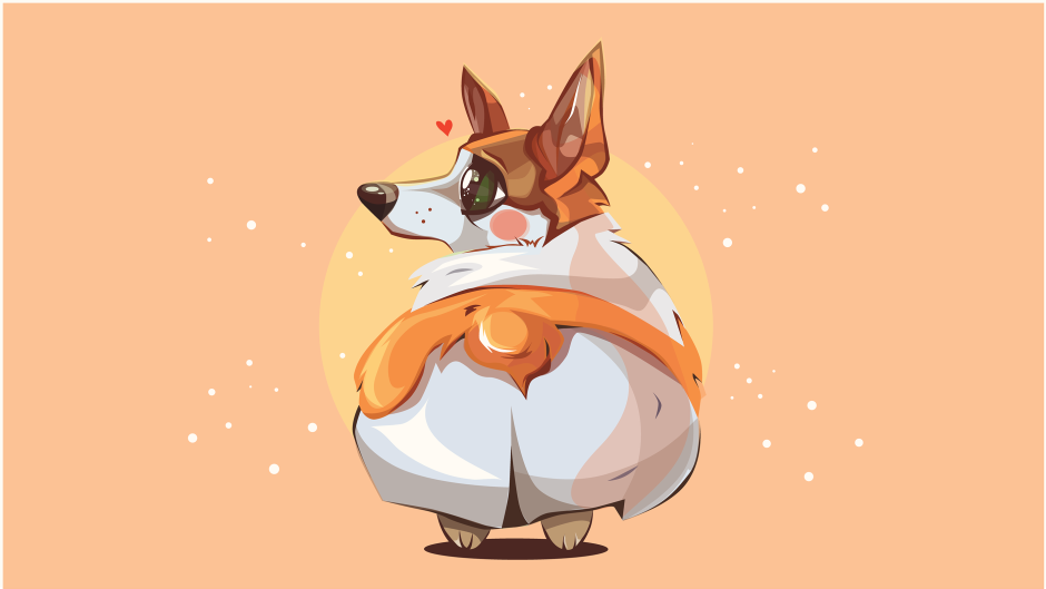 Корги аниме