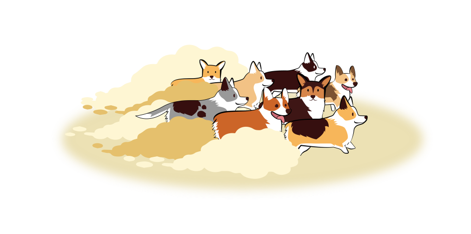 Корги Минимализм