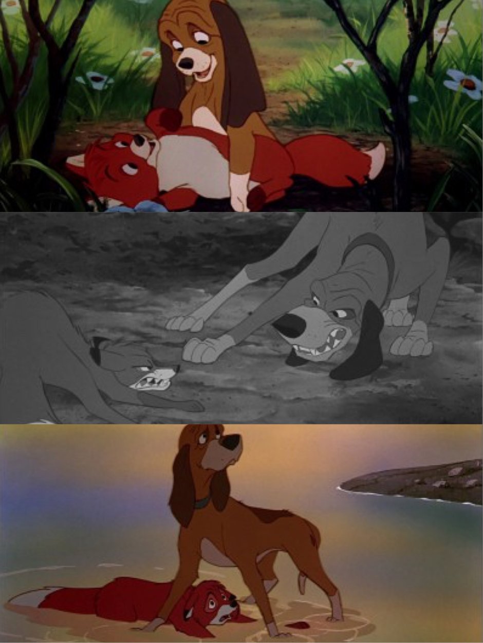 Лис и охотничий пес 1981