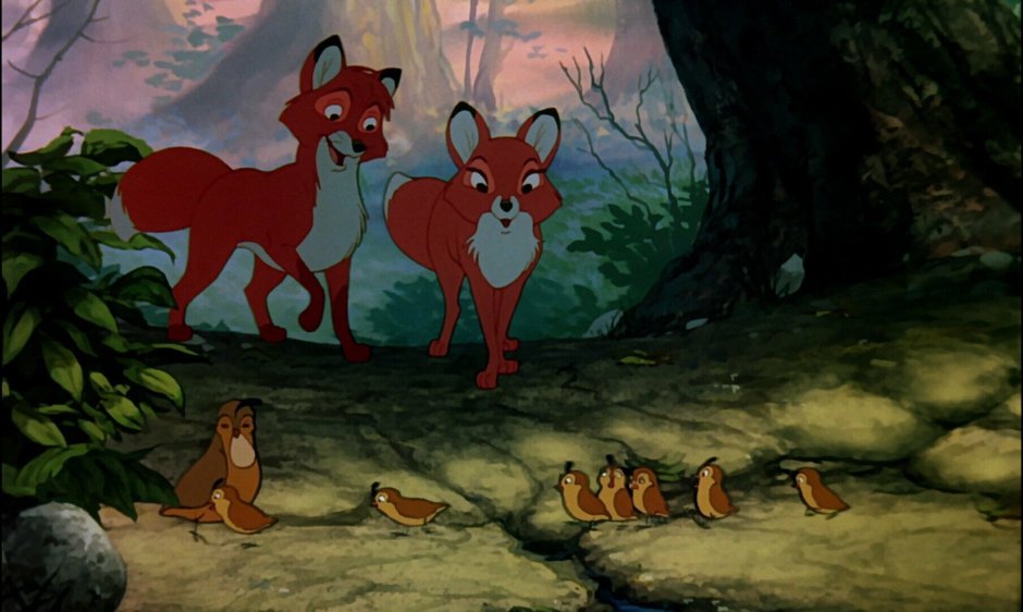 Лис и охотничий пес 1981