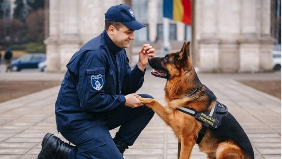 Милиционер с собакой