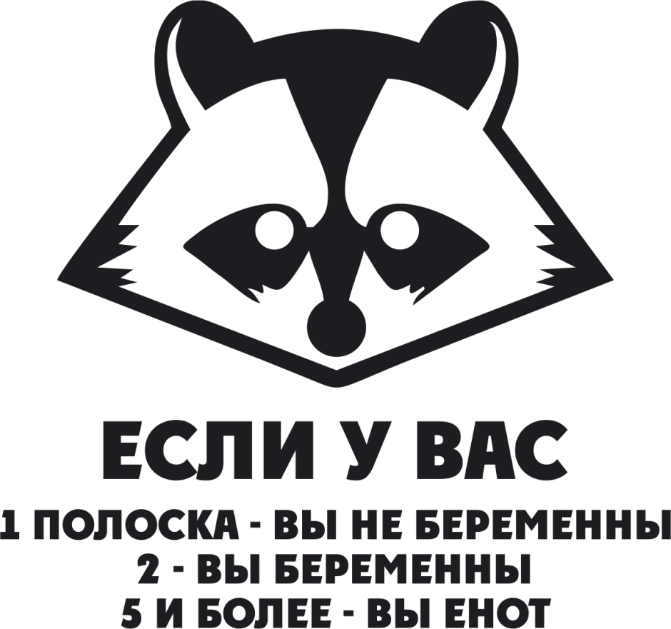 Наклейка (стикер) енот