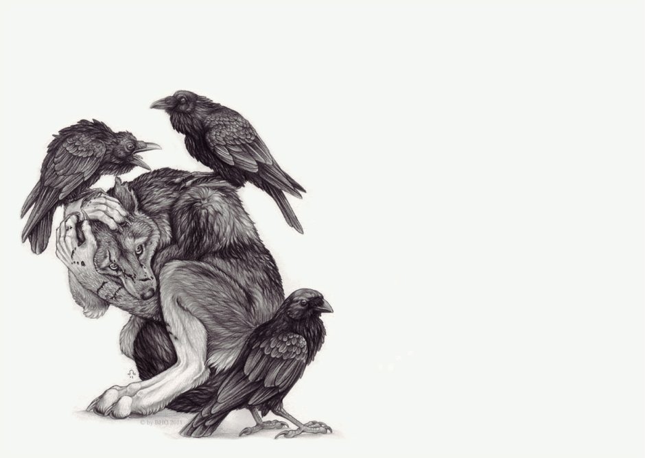 Коричневая ворона