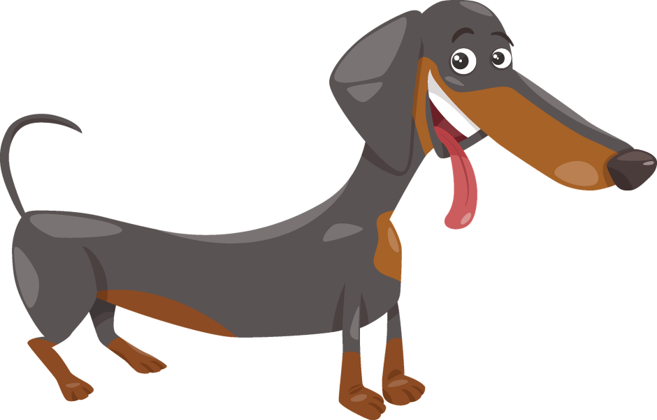 Такса собака мультяшная