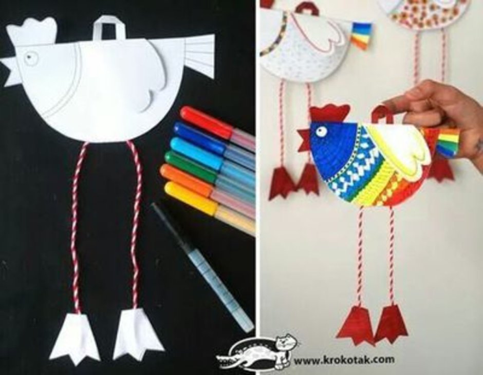 Крокотак игрушки из бумаги