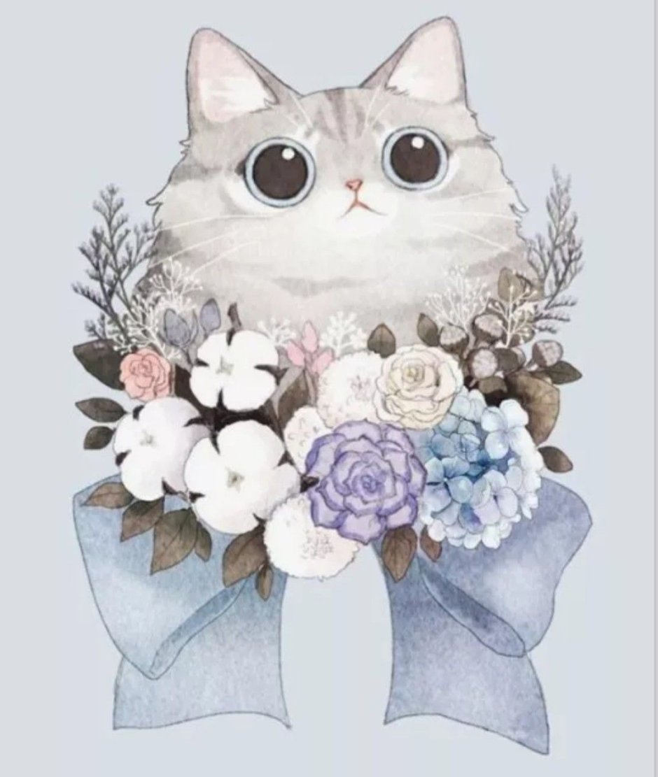 Akiko Ikeda иллюстрации котик