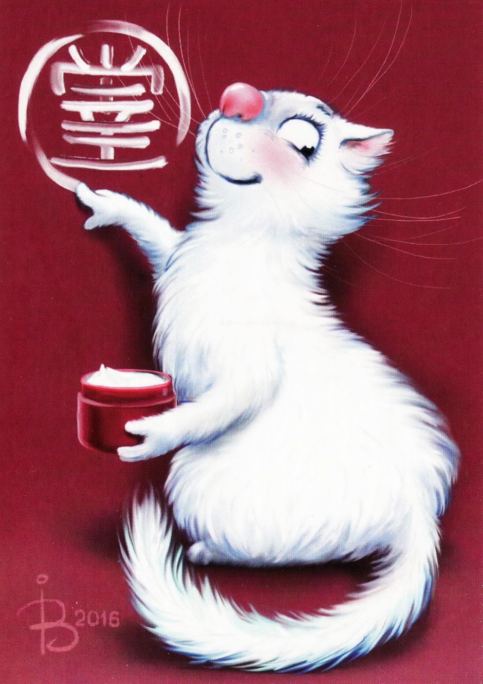 Белая кошка Рины Зенюк