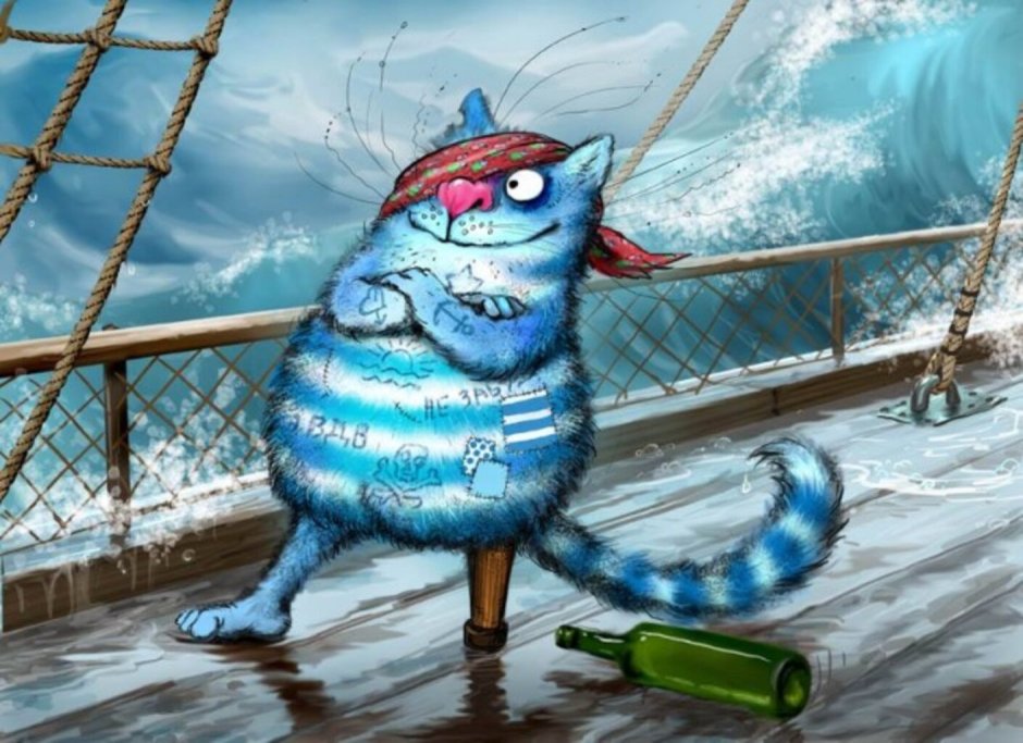 Синие кошки Ирины Зенюк