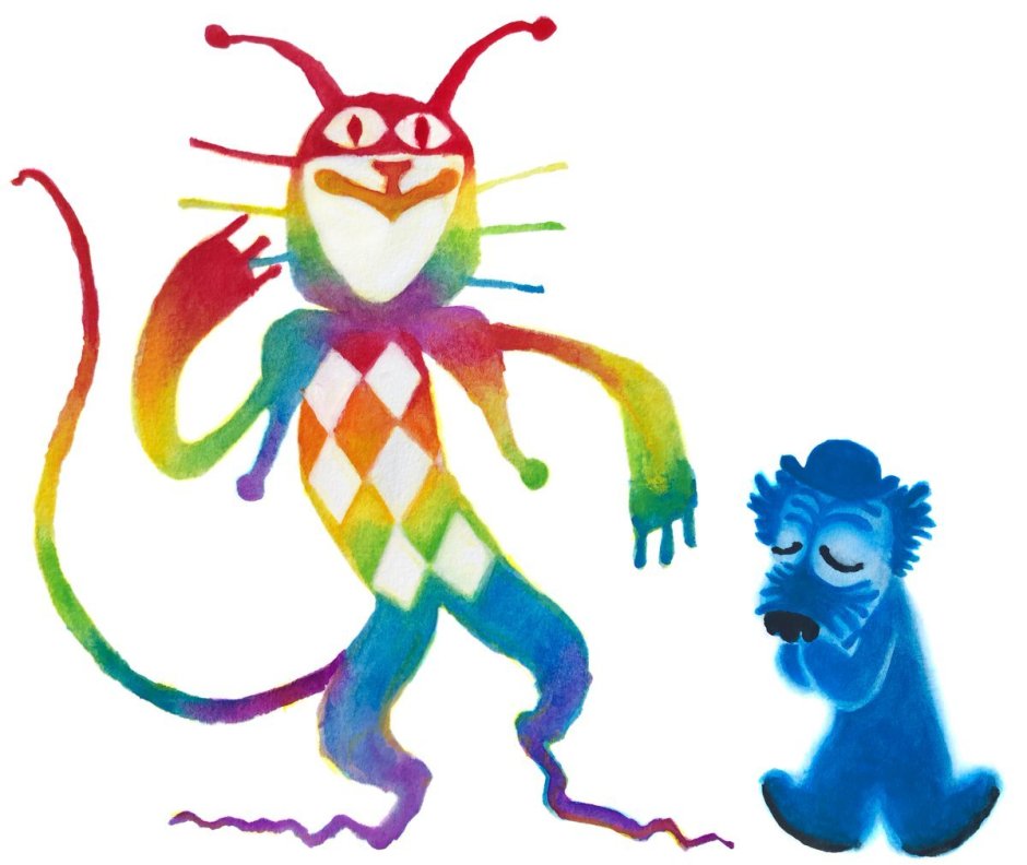 Голубой щенок кои