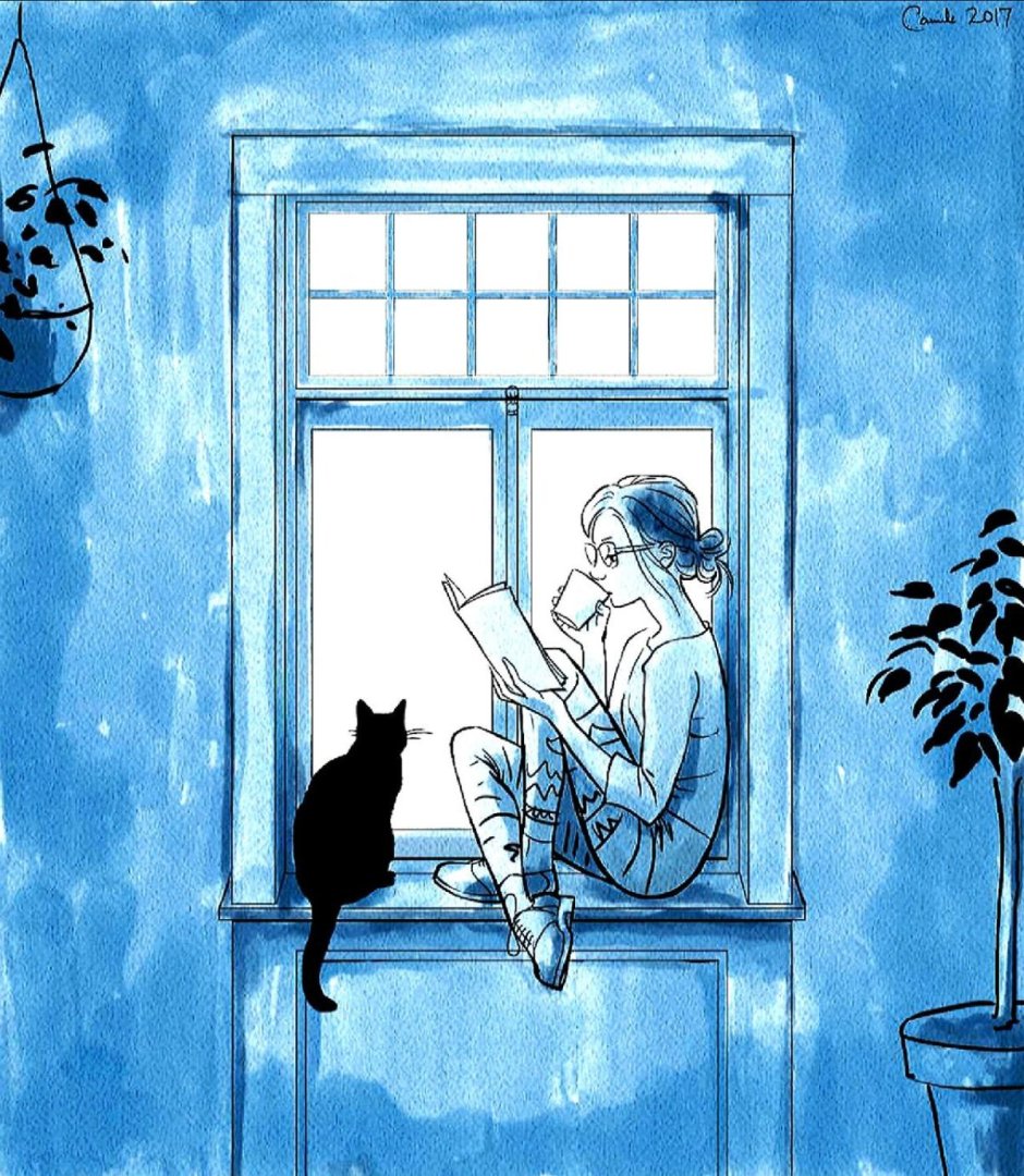 Кошки на окошке