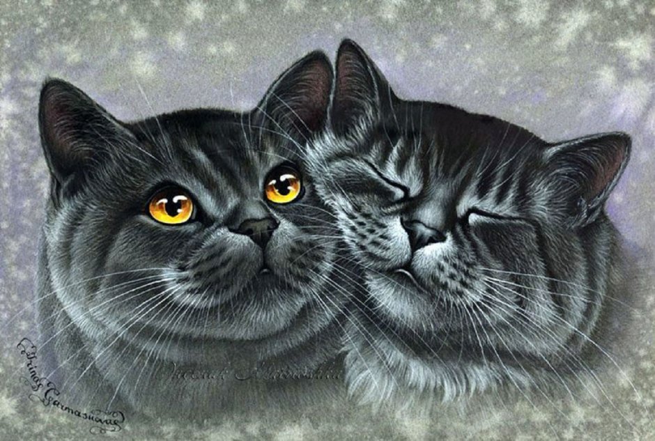 Коты художницы Ирины Гармашовой