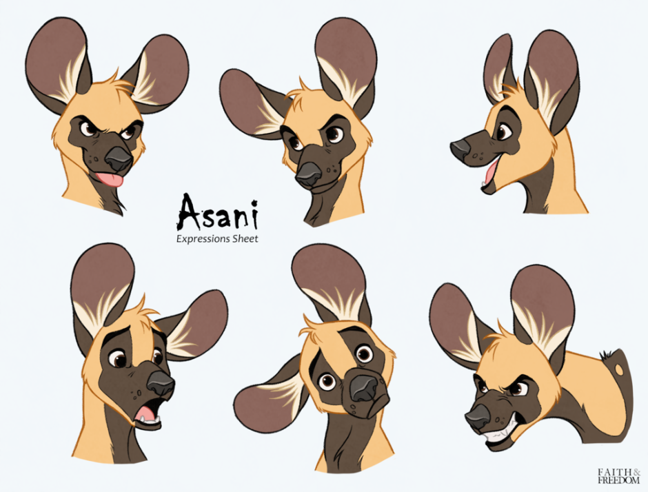 Собака в мультяшном стиле