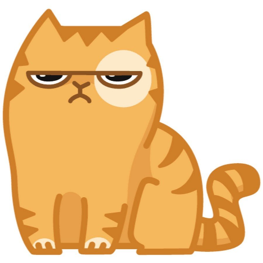 Кот персик Стикеры