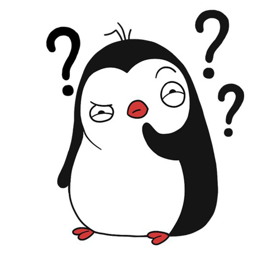 Стикер задумался