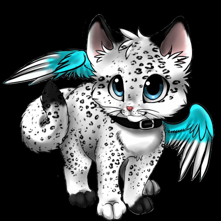 Аниме коты с крыльями