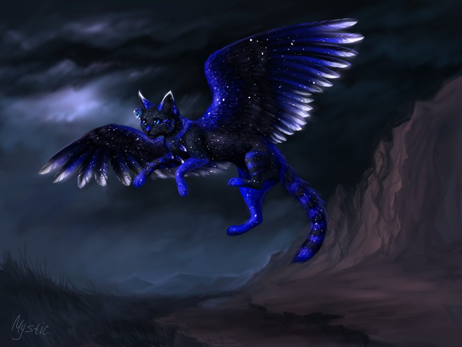 Котенок с крылышками