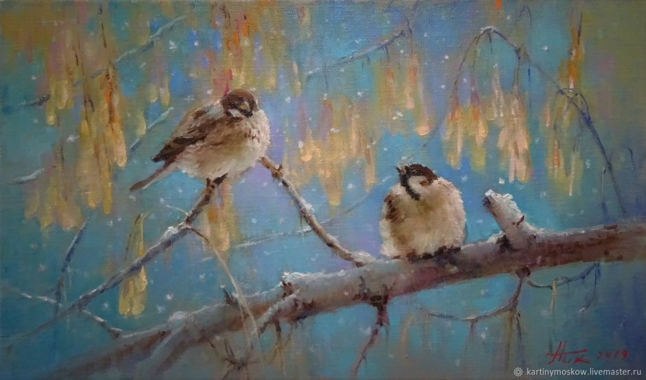 Картины Марии Павловой воробышек