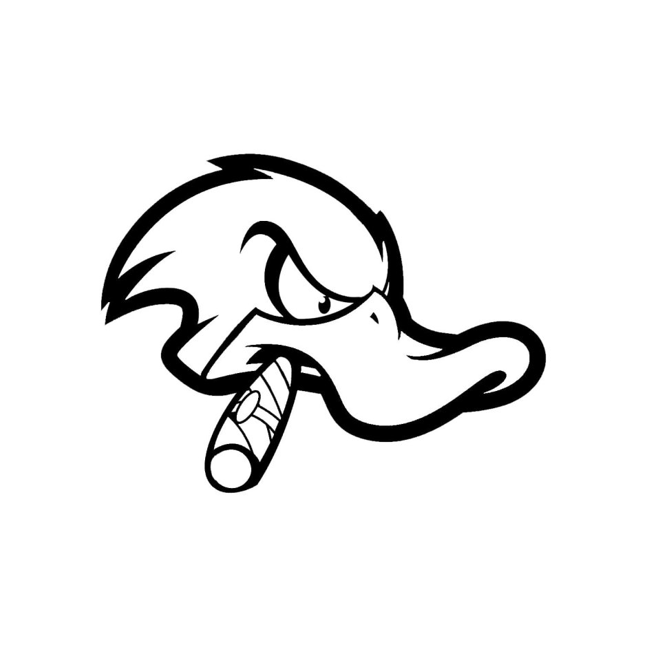 Angry Duck off наклейка винил